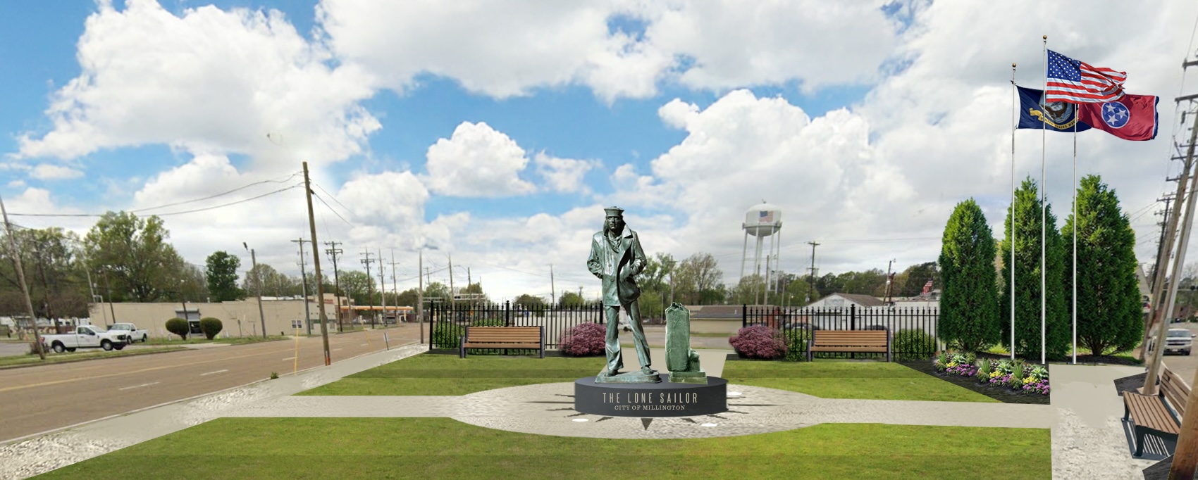 Lone Sailor Statue